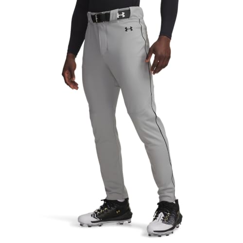 Under Armour Men's Utility Pro Tapered Piped Pants, 075 Gray, LG