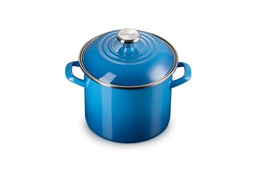Le Creuset Traditioneller Suppentopf aus Emaille auf Stahl, 6 l, Marseille mit Edelstahlknauf