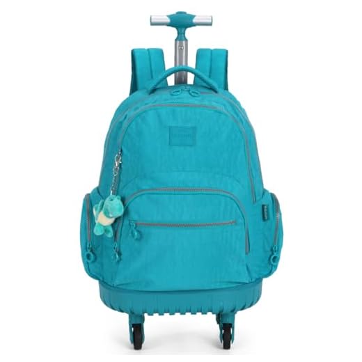 Mochila 4 Rodinhas Giro 360 Crinkle Notebook Up4you Pelucia MC47157UP Verde