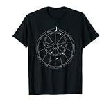Piastra Sotto Rete Chaucer Astrolabe T-Shirt Astronomia Zodiaco Astrologia Tee Maglietta