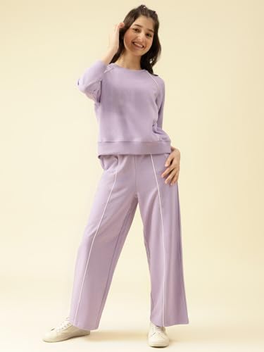 Image of Li'l Tomatoes Girls Tracksuit Set| Winter Looper Sweatshirt with Pajama| Kids Casual Co-Ord Set| 9-16 Years