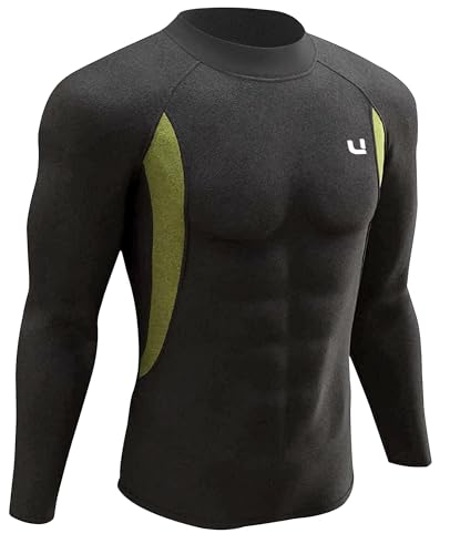 UNIQUEBELLA Ropa Interior Térmica Hombre Cuello Alto Negro M