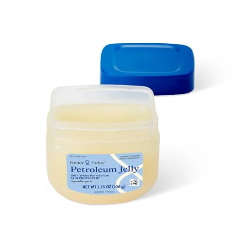 Foster & Thrive Petroleum Jelly Healing Skin Protectant, Provides Dry Skin Relief and Protects Minor Cuts, Hypoallergenic, Dermatologist Recommended, Fragrance-Free, Locks in Moisture 3.75 oz 4-Pack - Thumbnail 7