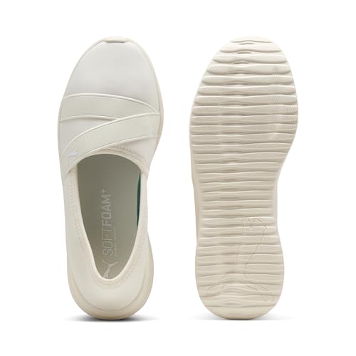 PUMA Puma Women's Adelina 2 Sneaker, Frosted Ivory-Puma White, 10