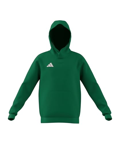 adidas Unisex Kids Entrada26 Hoodie Kids, team green/white, 13-14 Years
