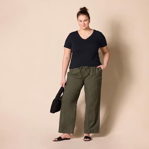 Amazon Essentials Women's Plus Size Short-Sleeve V-Neck T-Shirt, Multipacks3