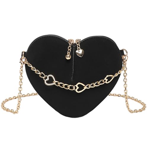 Evening Bag for Women, Silver Purse Heart Shaped Purse Crossbody Bags Shoulder Handbag for Formal