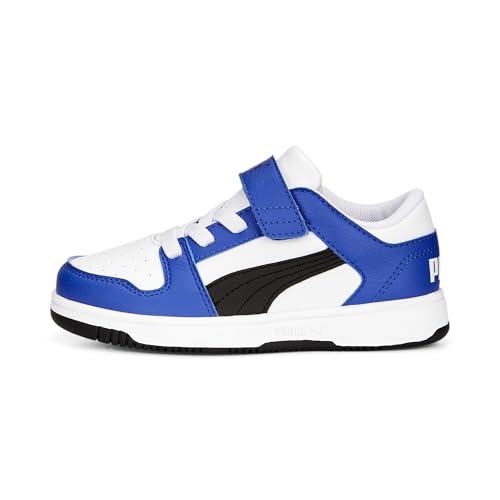 PUMA Unisex-Child Rebound Layup Lo Hook and Loop Sneaker