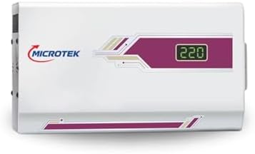 Microtek Pearl EM 4160+ Digital Display Wall Mounted Automatic Voltage Stabilizer Upto 1.5 Ton AC Air Conditioner Working Power 160V - 285±5V with 3 Year Warranty