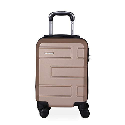 Mala de Bordo em ABS Com 4 Rodas 360 - Praticc (Dourada)