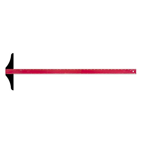 Alumicolor 36-inch Standard Aluminum T-Square for Art Framing & Drafting, Red