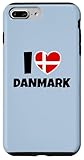 Danmark Lovers Denmark Heart Flag
