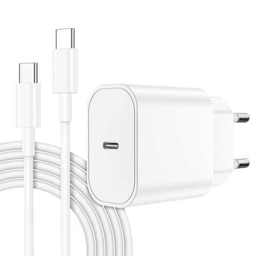 iPhone 17 16 15 Ladegerät USB C Power Adapter mit 2M Ladekabel Schnellladegerät iPhone Charger Netzteil Stecker Schnellladekabel für iPhone 17 16 15/Pro/Pro Max/Plus iPad Pro/Air/Samsung