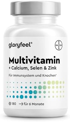 Multivitamin Tabletten – wertvolle Mineralstoffe – Halbjahresvorrat | 180 kleine, leicht zu schluckende Tabletten – Immun-Support* – Alle A-Z nährstoffe im komplex - 100% laborgepr