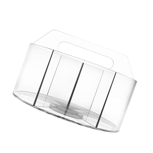 Rangement pinceaux rotatif 360 en acrylique transparent à 6 compartiments