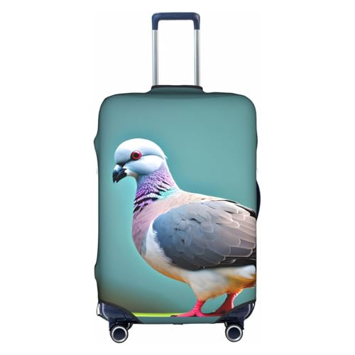 cartoon pigeon 4 print Anti-scratch Luggage Cover, Luggage Protective Case, Washable Luggage Cover