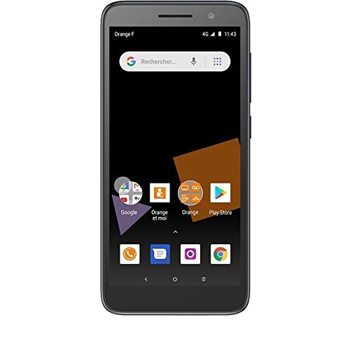 Orange Rise 54 12,7 cm (5') 1 GB 8 GB SIM única 4G Gris 2000 mAh - Smartphone (12,7 cm (5'), 1 GB, 8 GB, 5 MP, Android 8.1, Gris)