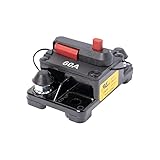 Newport Vessels 防水60Amp プレミアムサーキットブレーカー トローリングモーター用 ブラック