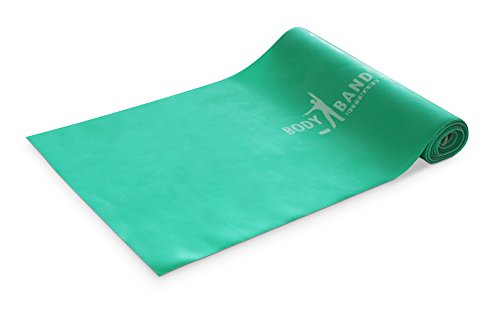 DITTMANN Bodyband 2,5m im Reißverschlussbeutel, grün, für Training und Dehnung