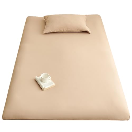 敷き布団カバー シングル ベージュ 105×205 水洗い加工 洗いざらし 敷きふとんカバー 全開ファスナー 洗える 速乾 マックスファンシー(maxfancy)