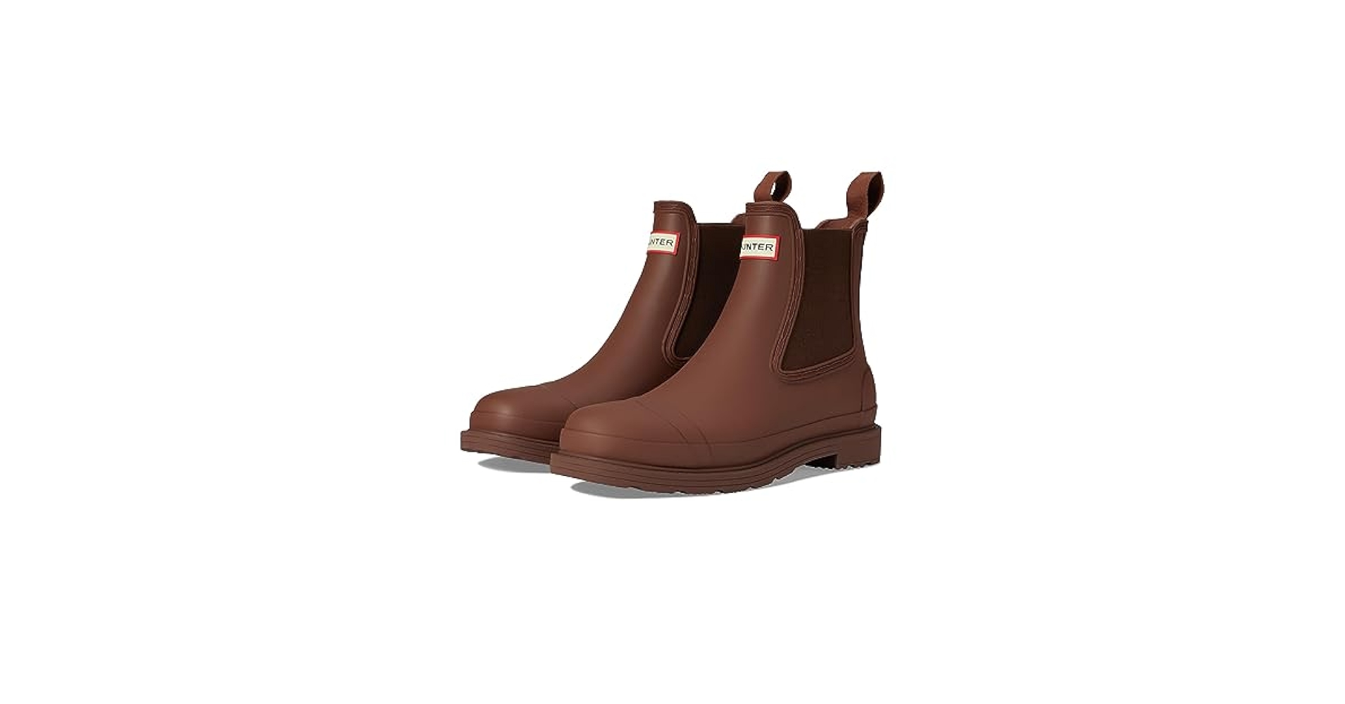 WQ418●箱付き HUNTER ：COMMAND CHELSEA BOOT Hunter Commando Chelsea Boot Women's Casual Boots, Black, W8