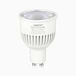lighteu®, 1x 6W GU10 RGB+CCT LED Spotlight Color Changing and CCT WW CW Temperature Adjustable, Controlled by MiLight WiFi ibox/Remote(not Included), Original Mi-Light FUT106