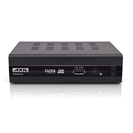 Decodificador TDT HD AXIL RT407 Sintonizador TDT DVB-T multimedia con puerto USB