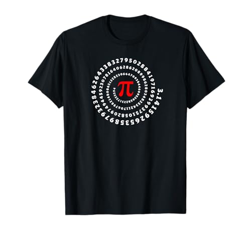 Pi, simbolo, spirale, matematica, infinito, numero, pi day Maglietta