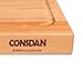 CONSDAN Hard Maple Wood Cutting Board for Kitchen, USA Grown Hardwood, 16 x 12, with Invisible Inner Handle, Prefinished with Food-Grade Oil, Suitable for Kitchen Edge Grain, 1-1/2