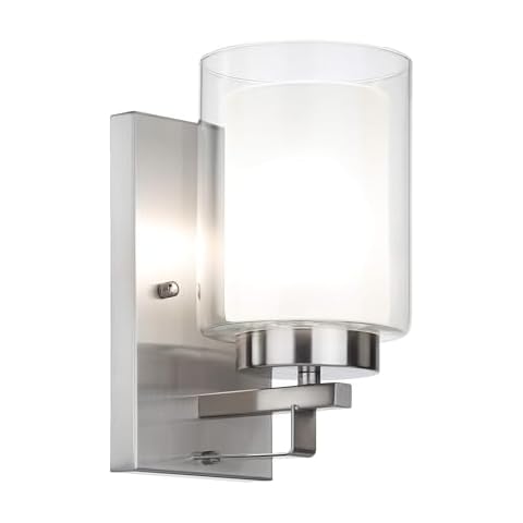 Wall Light with Dual Glass Shade by XiNBEi Cover