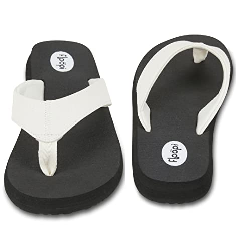 Image of Floopi Flip Flops for Women Flat Yoga Mat Thong Womens Sandals Ladies Beach Sandals with Indoor & Outdoor Anti Skid Soles