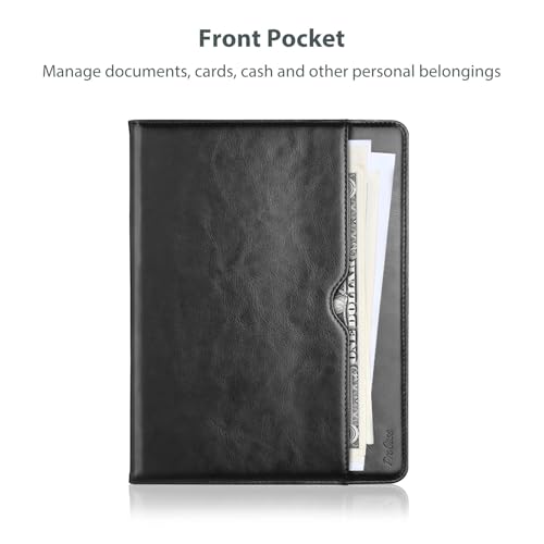 ProCase iPad Air 11 ケース (M3/M2、2025/2024) Air 6世代/5世代/4世代通用 10.9 ペン収納 耐衝撃 手帳型 スタンド フォリオカバー（ブラック）