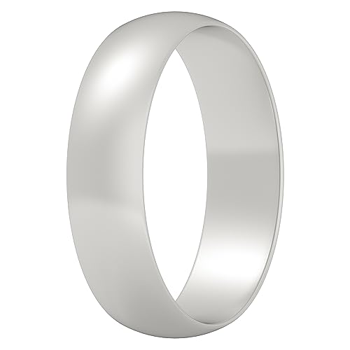 ThunderFit Silicone Wedding Ring for Women - Rubber Engagement Band - Width 5.5mm Thickness 1.5mm