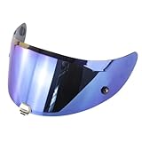 Lente de visera parcial RPHA70 HJ-26 Compatible with Ca-sco de motocicleta H-JC RPHA11, gafas de visión nocturna, 1 Uds. Resistente a los rayos UV Compatible with un fácil reemplazo ,Casco de motocicl