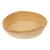 Toyvian 100 piezas Papel para Freidora de Aire Papel para Hornear Reutilizable Bandejas Absorbentes de Aceite Apto para Cocinar Patatas Fritas Horno y Freidora sin Aceite