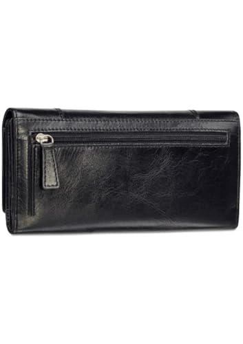 Mancini Casablanca Full Grain Leather RFID Secure Trifold Wallet, Cognac4