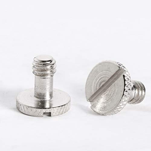 OSALADI 5 peças parafuso de cabeça chata 0,63 cm para acessórios de câmera, gaiolas, alças placa, ad