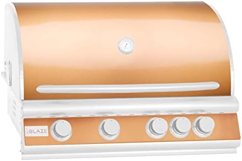 Blaze Premium LTE 4 Burner Grill Skin & Control Panel Cover - Rose Gold/Copper - BLZ-4BSK-RG