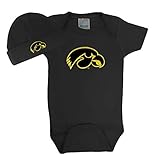 Future Tailgater Iowa Hawkeyes Baby Onesie and Cap Set (Newborn)