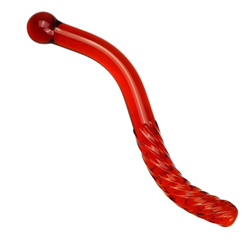 HGDTYRI Consolador de vidrio, consolador de cristal, tapón anal de vidrio, dilatador anal, consoladores anales, masturbación del punto G, juguetes sexuales eróticos for mujeres y hombres.(Transparent)