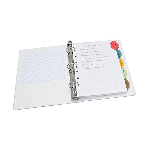Avery 11118 Mini Dividers, 5/St, 5-1/2-Inch X8-1/2-Inch, 7-Hole Punch, Multi #TOP4
