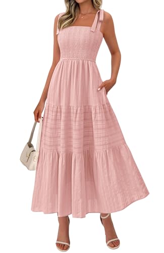 smocked maxi dress amazon Amazon.com: Smocked Maxi Dress Women