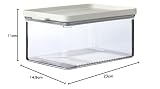 Mepal - Contenitore per Formaggi Omnia- Scatola da Frigo con Coperchio per Formaggi - Ermetico con Inserto Anticondensa - Scatola per la Conservazione di vari Formaggi - 2000 ml - Nordic white - 7