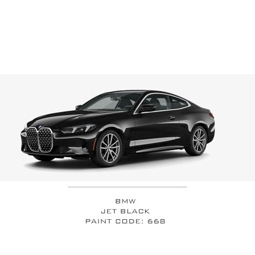 Image of Paint Scratch Fix Exact BMW Touch Up Paint For Jet Black 668, Car Paint Pen, Auto Marker For Scratches, Fixed Keyed Car And Stone Chips, Manufacturer Exact Color Code Match, (BMW - Jet Black - 668)