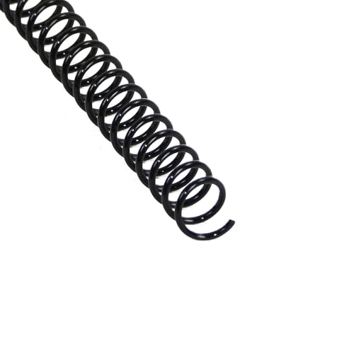 RAYSON Plastik-Spiralbindung, 105 Blatt, 3:1 Teilung, 15,9 mm, Schwarz, Packung mit 100 Stück