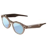 Oakley Meta HSTN Occhiali IA per Uomo, Donna — Occhiali Sport & Lifestyle — Fotocamera 12 MP, Video 60fps, Open-Ear Audio, Meta AI — Montatura Brown Smoke, Lente Prizm Deep Water Polarizzata