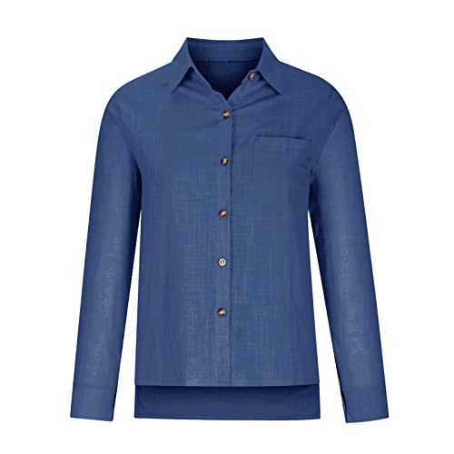 Chemises boutonnées en lin femmes haut de gamme fluide et chemisiers en mousseline chic