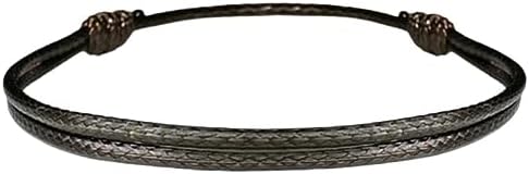 Luck Strings Wax Nylon Adjustable Cord Bracelet for Men or Women - Leather imitation string Unisex Adult Waterproof Surfer Jewelry Boy Girl Friendship Gift (Brown, one size)