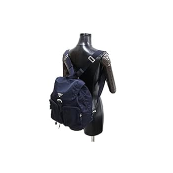 Prada Zainetto Unisex Navy Tessuto Nylon Backpack Rucksack