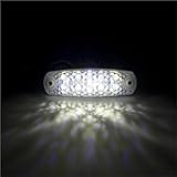 6 uds 12V 24V 8 LED indicador lateral luz ovalada externa lámpara de señal de liquidación indicadores de advertencia trasera remolque camión caravana